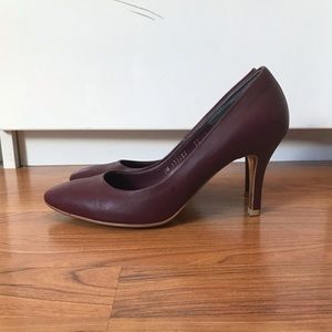 Burgundy heels